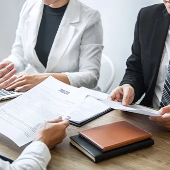 A registered agent in an interview