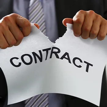 Breach of contract and tearing it off