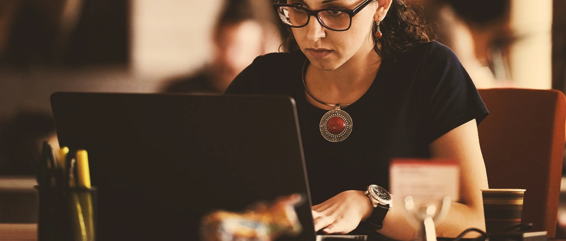 Venture Smarter | How to Look up an LLC in Massachusetts? (Step-By-Step) A woman looking up an LLC in Massachusetts