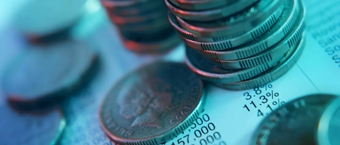 Money on a table showing cost of a registered agent