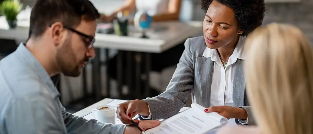 Non Commercial Registered Agents reviewing documents