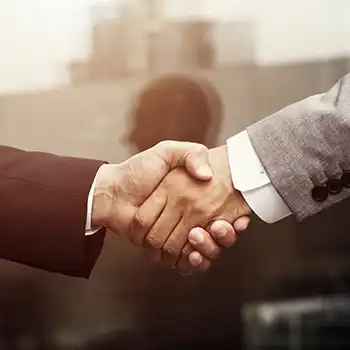 Shaking hands with non commercial registered agent
