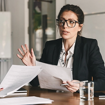 One on one meeting with a professional person